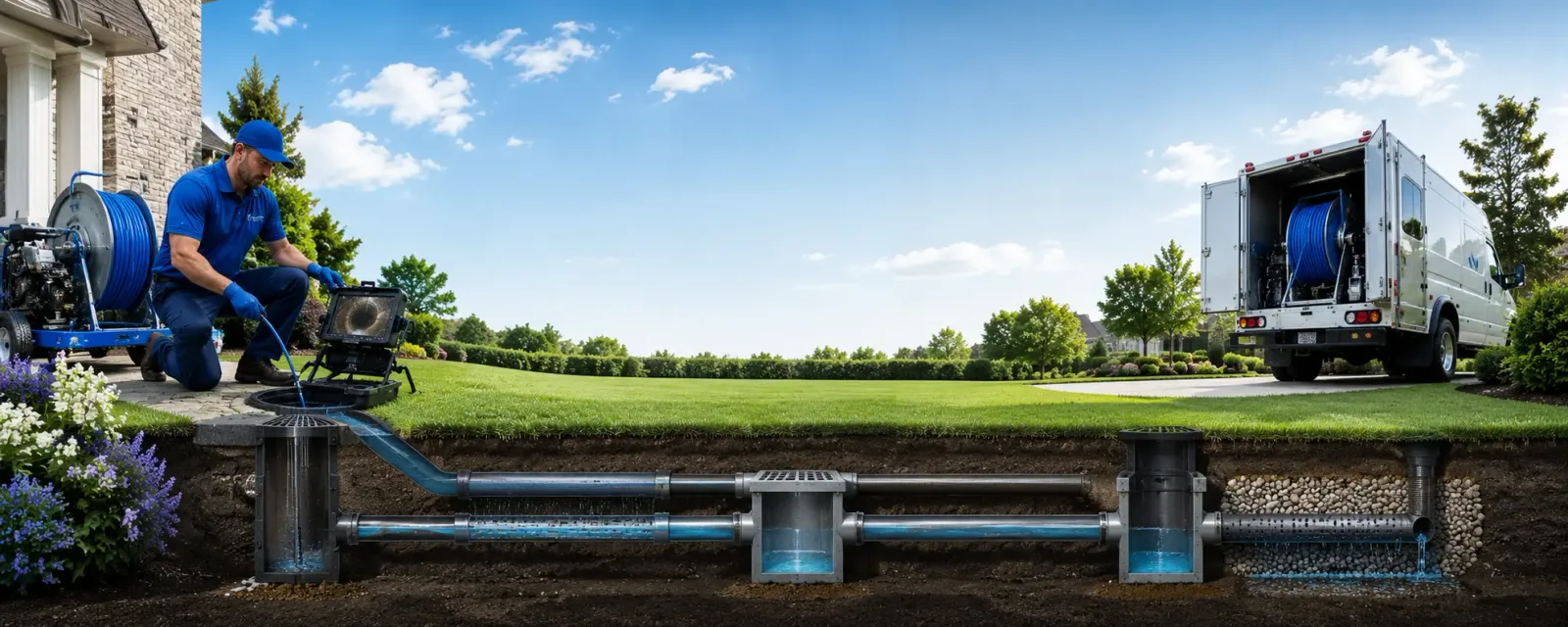 Outdoor drain cleaning information for Rushville, IN
